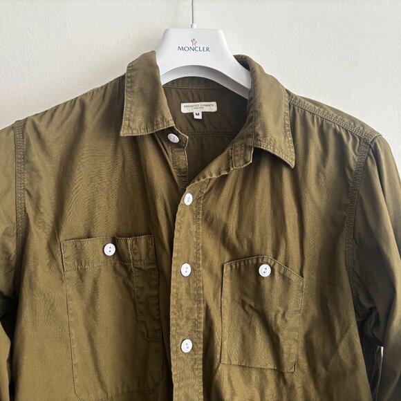 Engineered Garments Olive Green Button-up Work Shirt - Medium mi USA - Picture 2 of 12